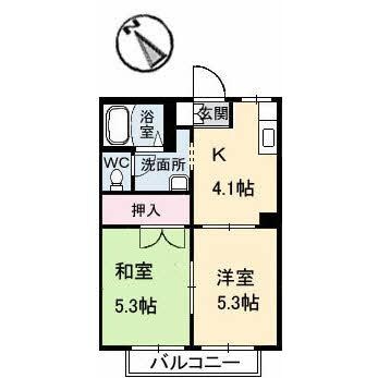 キャピトル桃山の物件間取画像