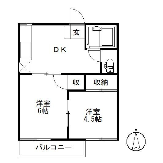 メゾンコーラルの物件間取画像