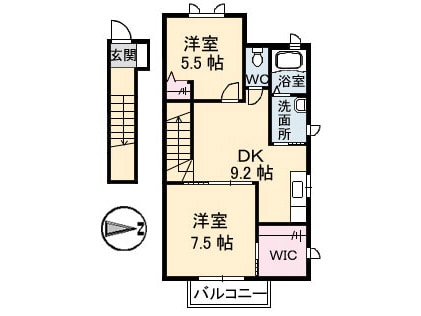 シャーメゾンＵ　Ａ棟の物件間取画像