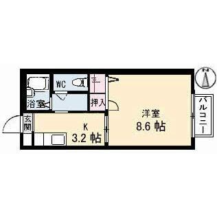 コーポ南吉方の物件間取画像