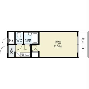 コーポ八幡面影48の物件間取画像