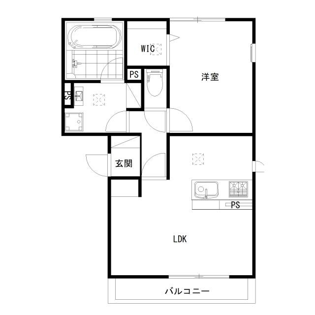 コントレイルⅠの物件間取画像