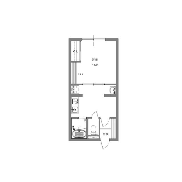 ルミナス庖丁人町の物件間取画像