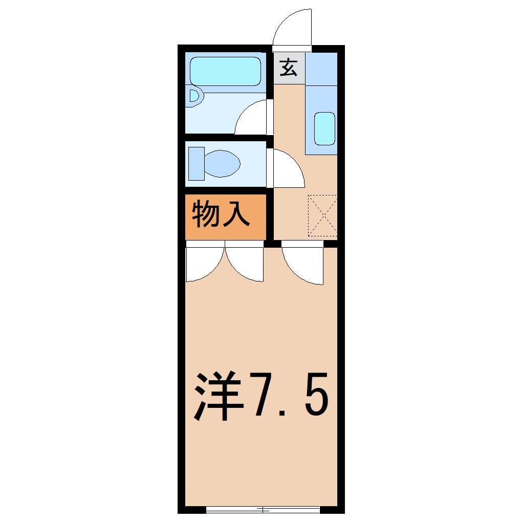 メゾンカンノの物件間取画像