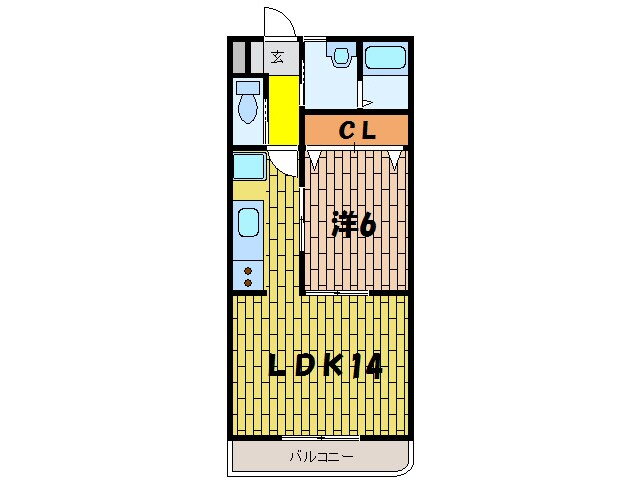 アネシス東屋の物件間取画像