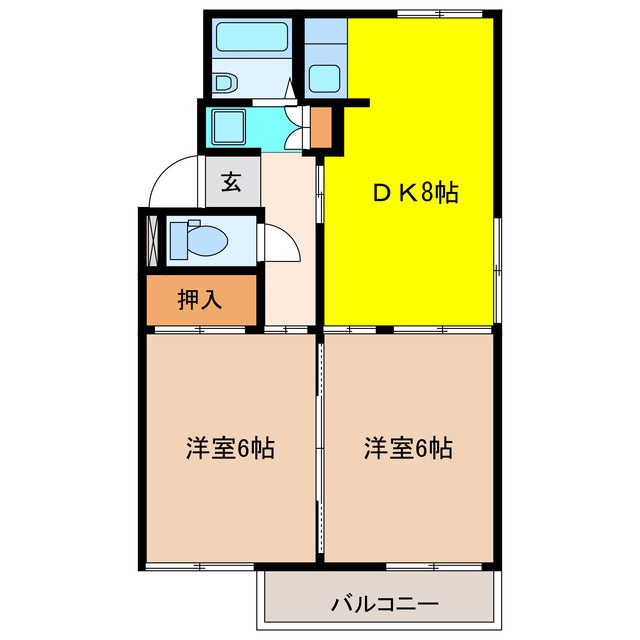 コーポグリーンの物件間取画像