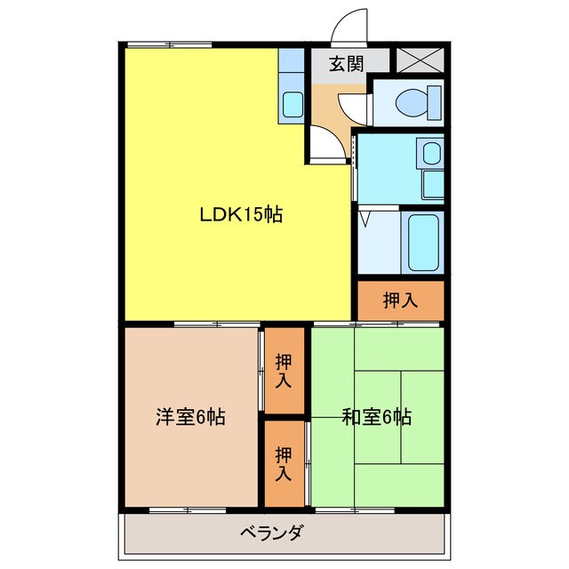 木賀第二杉本ビルの物件間取画像