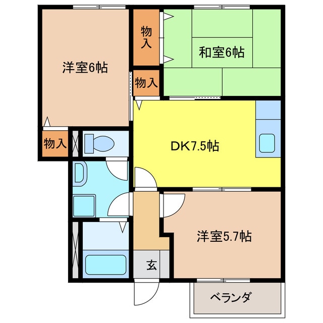 アヴァンガーデンⅠの物件間取画像