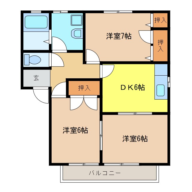 ピューラⅡの物件間取画像
