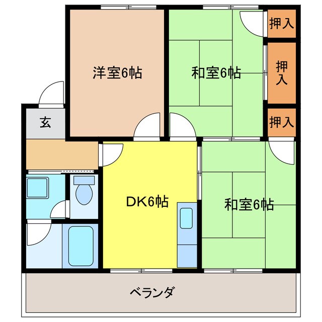 コーポ倉知の物件間取画像