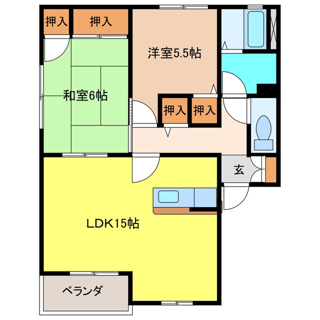 パールマンションⅠ・Ⅱ号館の物件間取画像