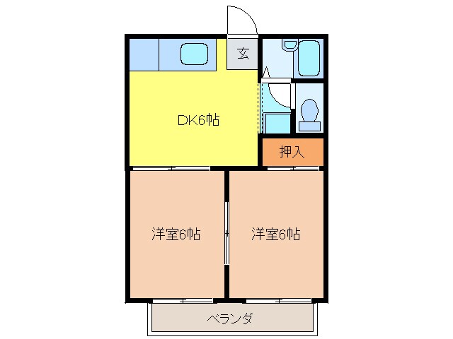 サンハイツ・ルナの物件間取画像