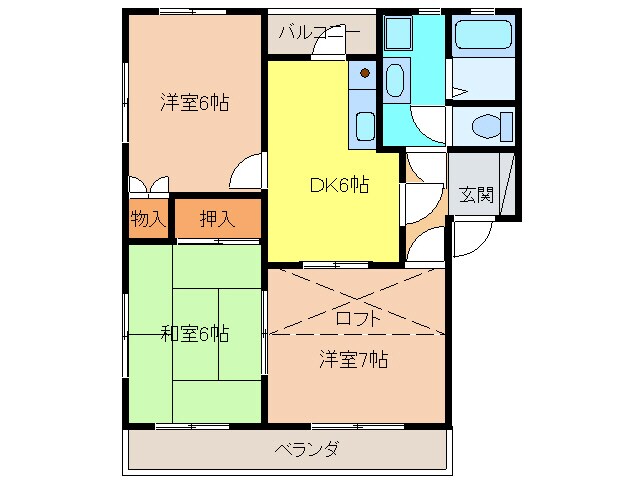 ヴィラパークⅡの物件間取画像