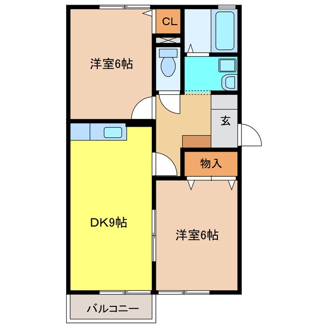 メゾンクレールの物件間取画像