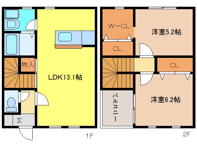 リモーネ王塚の物件間取画像