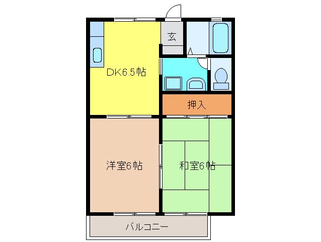 千田プレジールデラックスの物件間取画像