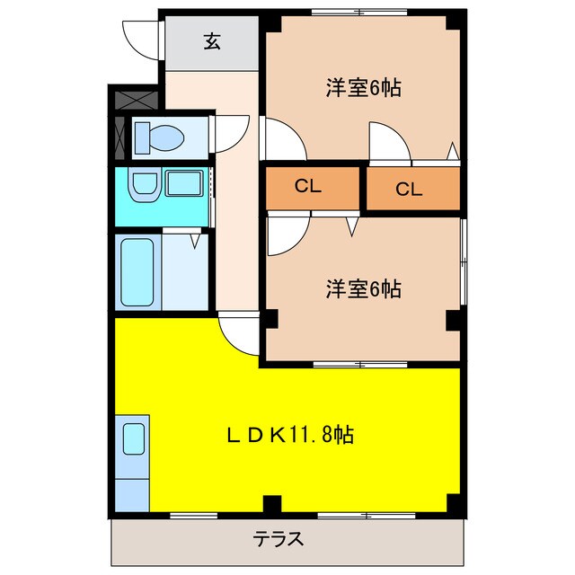 クバルティーラKの物件間取画像