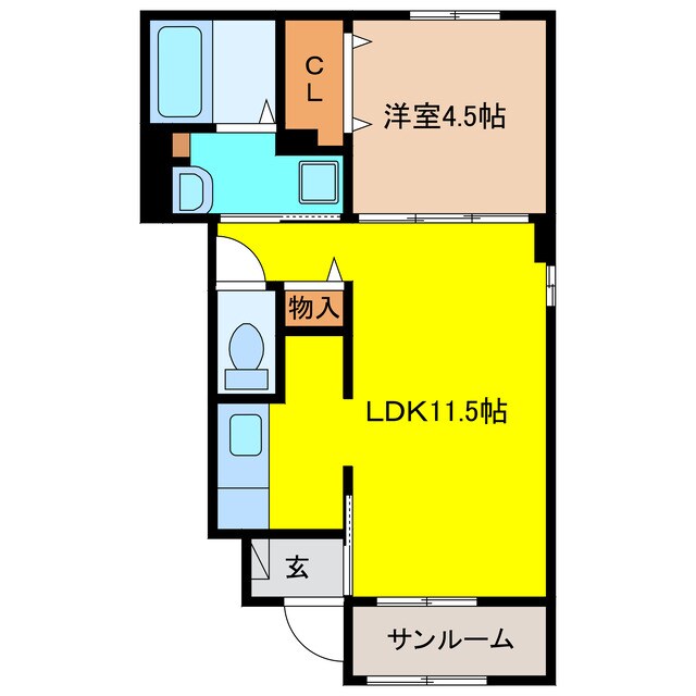 リュニック唯Ⅰの物件間取画像