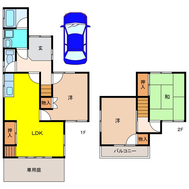 江南市赤童子町戸建ての物件間取画像