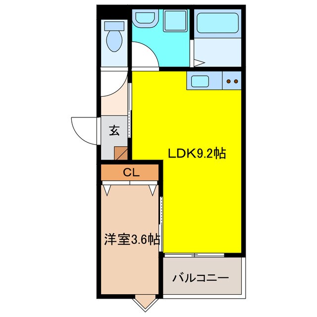 LECOCON江南Ⅱの物件間取画像