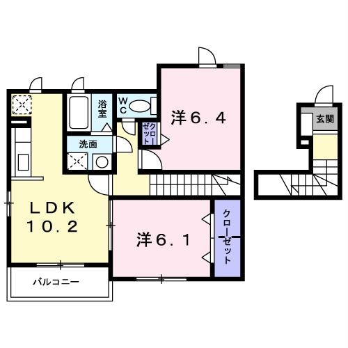 ライズアンドシャインⅡの物件間取画像