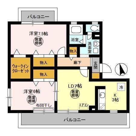 トリニシティ参番館の物件間取画像