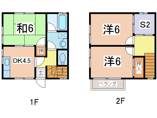 滝口アパートの物件間取画像