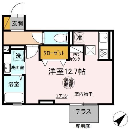 フランボワーズ中島の物件間取画像