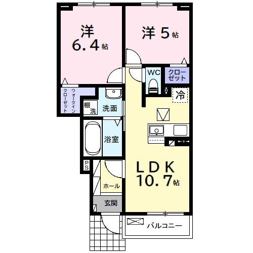 ラポールⅢの物件間取画像