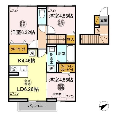 フリージアの物件間取画像