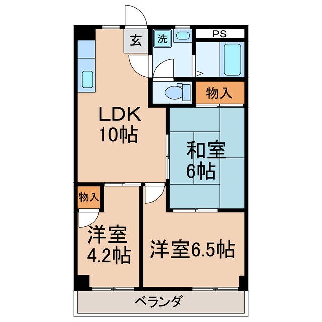 永田東コーポラスの物件間取画像