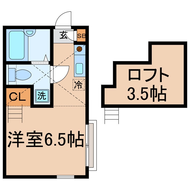 三ツ沢上町駅 徒歩13分 1階の物件間取画像