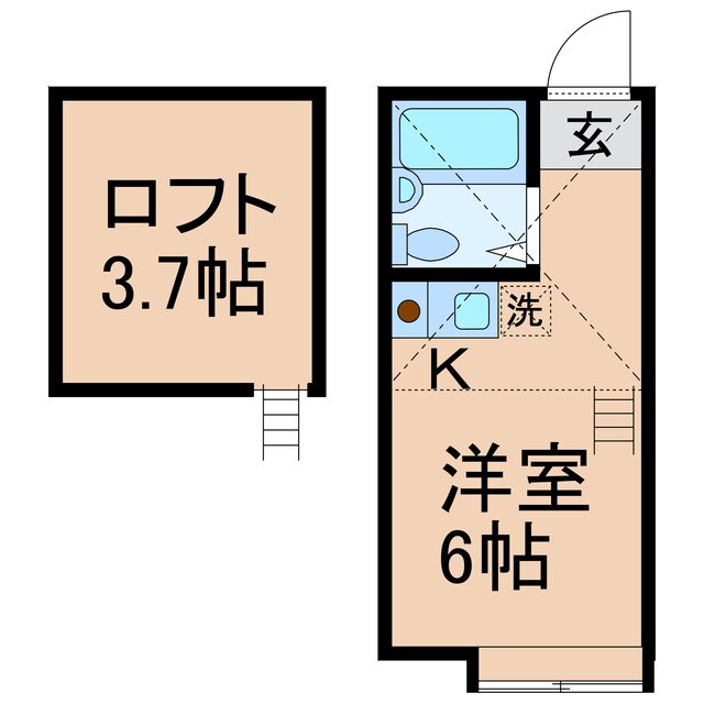 星川駅 徒歩19分 2階の物件間取画像