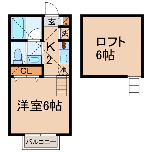 星川駅 徒歩9分 2階の物件間取画像