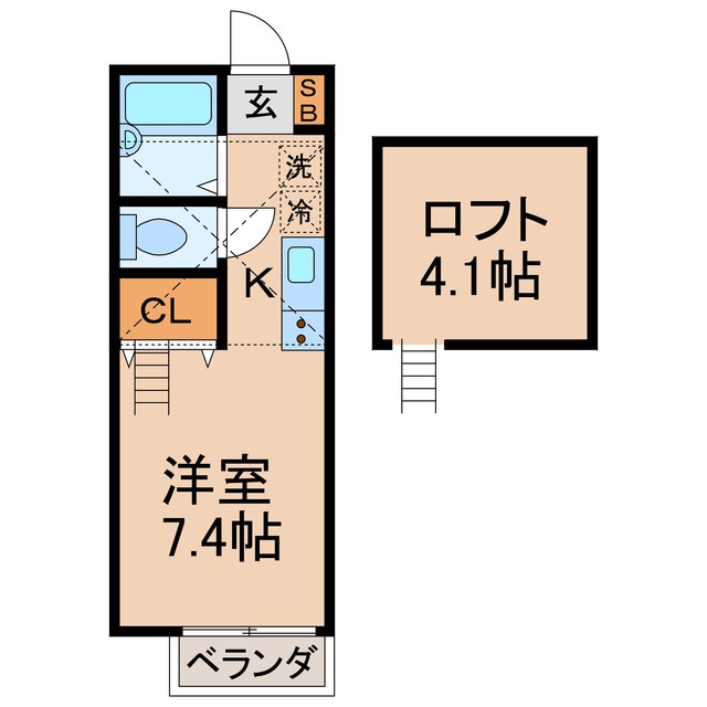 三ツ沢上町駅 徒歩15分 2階の物件間取画像