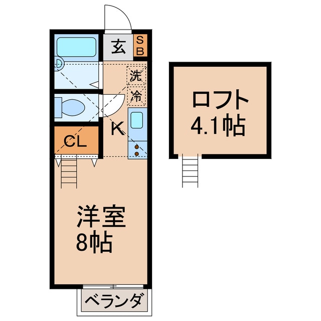 三ツ沢上町駅 徒歩15分 2階の物件間取画像