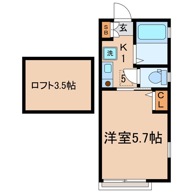 保土ケ谷駅 徒歩17分 2階の物件間取画像