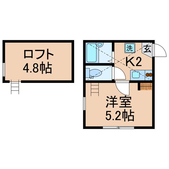 三ツ沢上町駅 徒歩11分 2階の物件間取画像