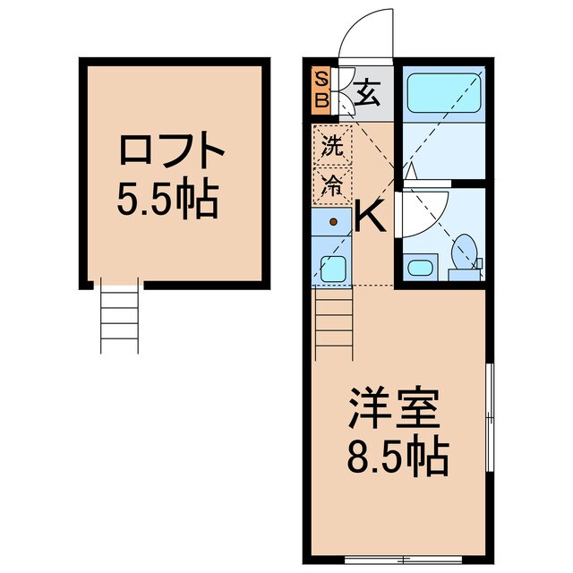 保土ケ谷駅 徒歩9分 2階の物件間取画像
