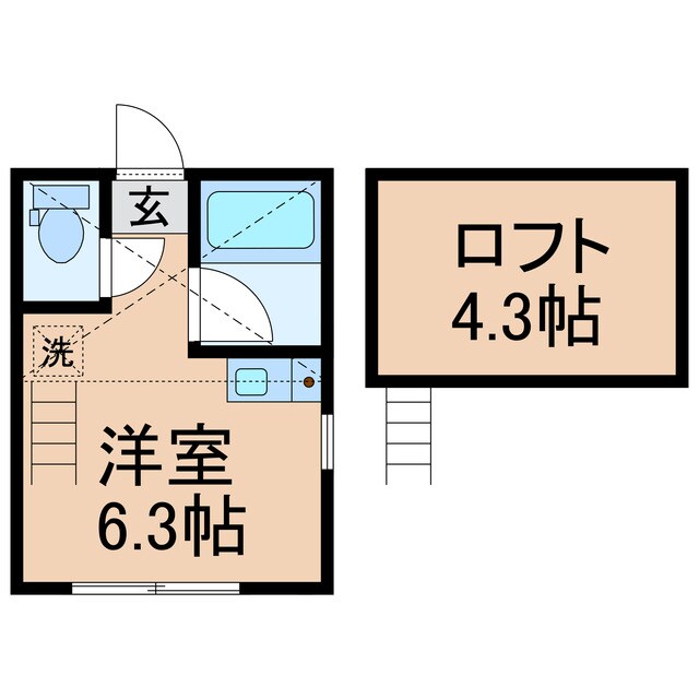 ユナイト和田町ハポニョールの杜の物件間取画像