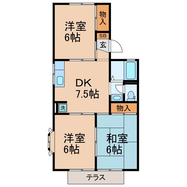 上星川駅 徒歩11分 1階の物件間取画像