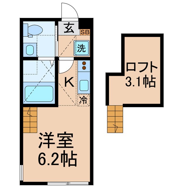 星川駅 徒歩9分 2階の物件間取画像