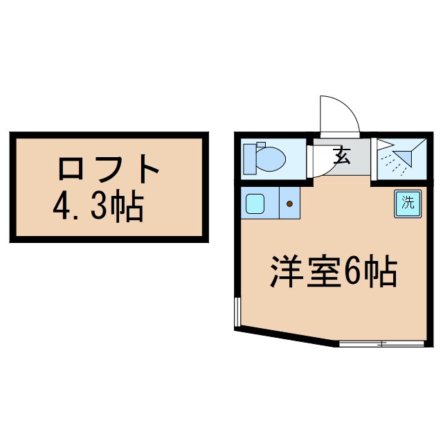 保土ケ谷駅 徒歩4分 2階の物件間取画像