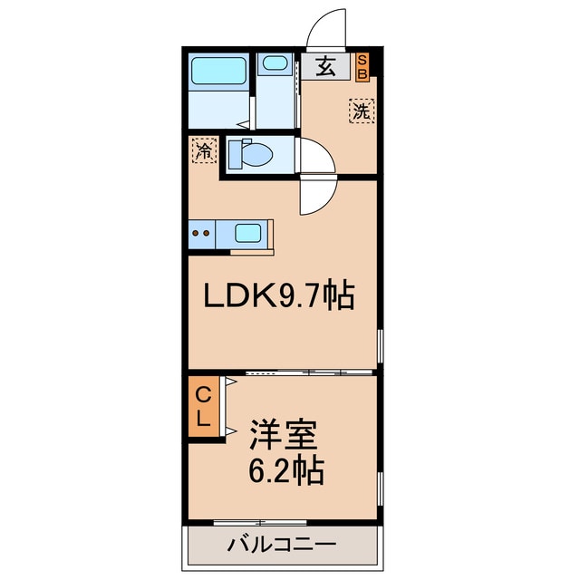 和田町駅 徒歩8分 2階の物件間取画像