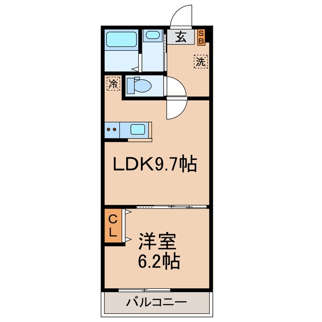 和田町駅 徒歩8分 3階の物件間取画像