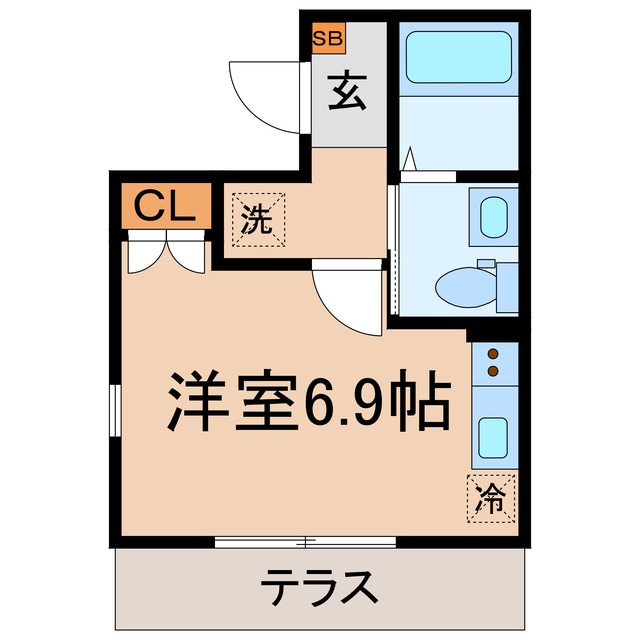 和田町駅 徒歩7分 1階の物件間取画像