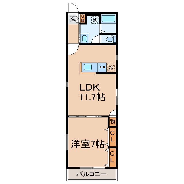 天王町駅 徒歩6分 2階の物件間取画像