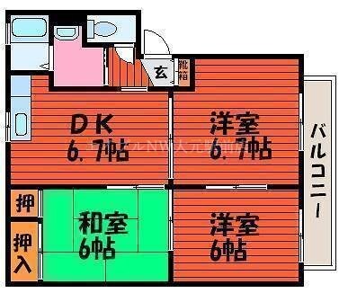 アシェット　Ａ棟の物件間取画像