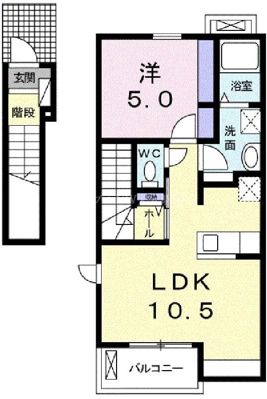 リバーサイド舟橋の物件間取画像