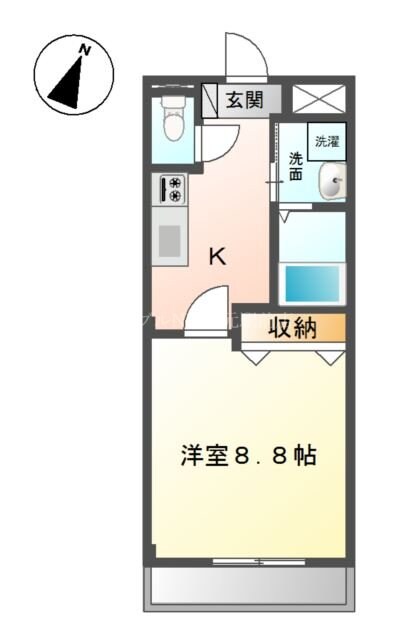 Ｆガーデン医大南の物件間取画像